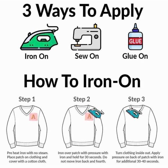 iron on‎ patch-blue lotus flower-crafts - Picture 3 of 3